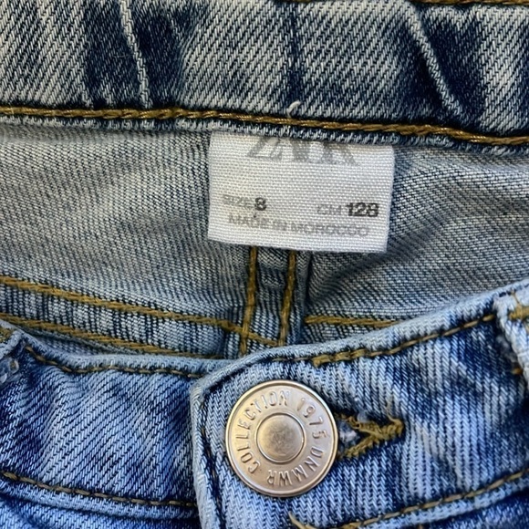 Zara kids size youth 8 zip style jeans - Picture 5 of 11